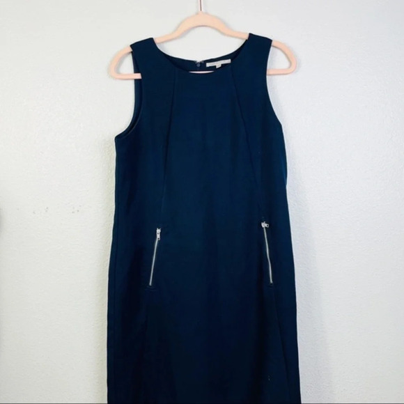 GAP Navy Blue Sleeveless Sheath Dress Size Small Tall - Picture 1 of 6